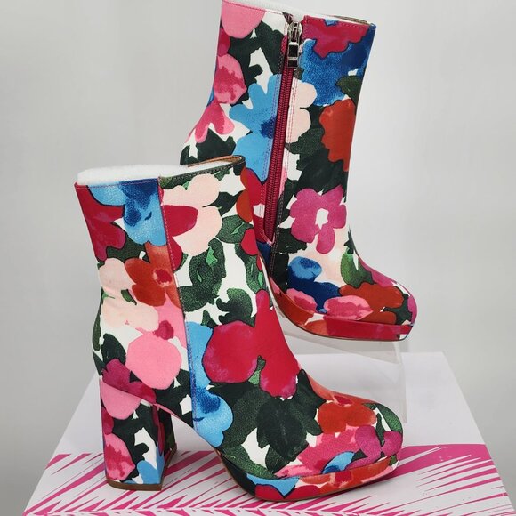 CORKYS Slug Bug Floral Mid Calf Boots Sizes 7 & 9 NWT - Picture 2 of 11